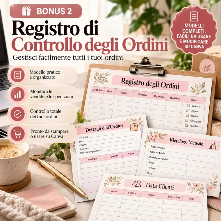Bonus 2 – Registro di controllo degli ordini